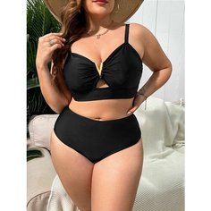 Купальник Leah wear, размер 3XL, чёрный