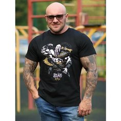 Футболка спортивная Inferno Style Футболка Классика "ВИКИНГ" Ф-001-024, 1 шт., размер S, черный