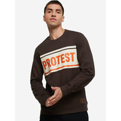 Свитшот PROTEST, размер 48, , темно-коричневый