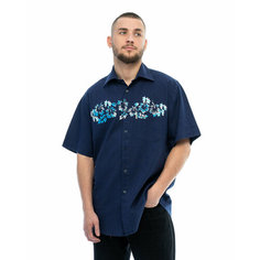Рубашка Maestro Blossom 1-k, размер 54-56RU/XL/45 ворот, синий