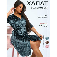 Халат Надежда, размер 48, изумрудный