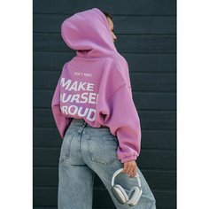Худи Dont Panic, размер ONE SIZE (42-46), , лиловый