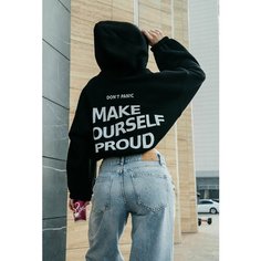 Худи Dont Panic, размер ONE SIZE (42-44), , черный, Черный