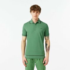 Поло LACOSTE, размер T6, зеленый мох