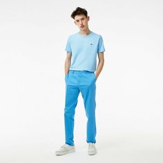 Брюки LACOSTE Slim fit, размер T38, голубой