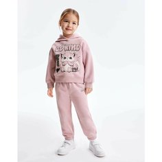 Брюки спортивные Gloria Jeans, размер 12-24мес/86-92, розовый