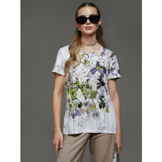 Футболка SAHAR, размер L, зеленый, белый, серый