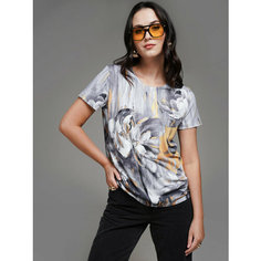 Футболка SAHAR, размер L, серый/желтый