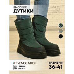 Сапоги T.Taccardi, полнота G (EU)/ на среднюю и широкую стопу, размер 36, зелeный