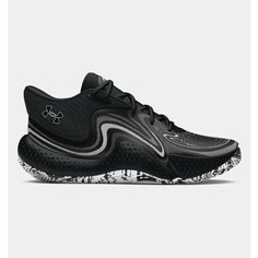 Кроссовки Under Armour UA Spawn 6 Mid, размер 12 US, черный/серый