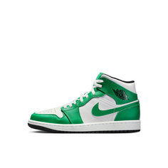 Кроссовки NIKE Air Jordan 1 Mid, размер 7.5 US, зеленый/белый