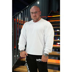 Свитшот Inferno Style Свитшот с разрезами вышивка 3Д "INFERNO STYLE" С-002-001, размер 2XL, , белый