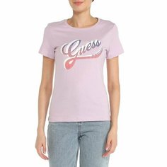 Футболка GUESS, размер XS, сиреневый