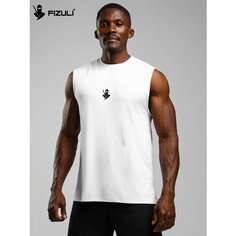 Майка спортивная FIZULI, размер M, белый/белый