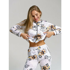 Пижама BUY-TEX.RU женская с брюками, размер 48, белый