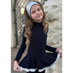 Костюм для фигурного катания Olivi Classic Утепленный комбинезон, размер L-II объем, синий, белый