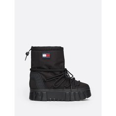 Сноубутсы Tommy Jeans, размер 38 EU, черный