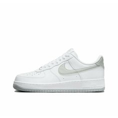 Кроссовки NIKE Air Force 1 07, полнота D, размер 44.5 EU, белый/серый