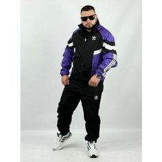 Костюм спортивный , размер L, фиолетовый/черный Нет бренда