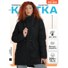 Куртка-рубашка , размер 54, черный Delamo