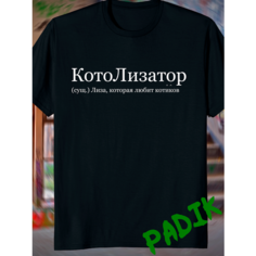 Футболка ANICLOT, размер S, черный