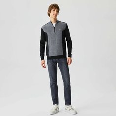 Джемпер LACOSTE Regular fit, размер T4, , серый/черный