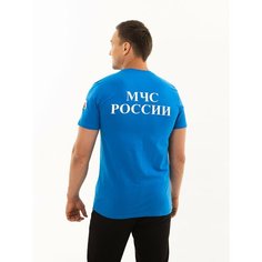 Футболка Футболка МЧС России, размер 46, василек Футболочка