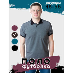 Поло Fayz-M, размер 54, коричневый