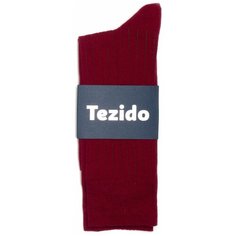 Носки Tezido Стильные мужские носки Tezido в рубчик, размер 41-46, бордовый