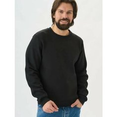 Свитшот Uzcotton Premium, размер 46-48\M, , черный