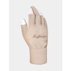 Перчатки MADFRENZY Gloves F*CK для мужчин и женщин, размер one size, бежевый