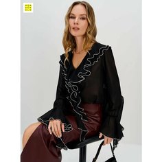 Блуза WONDERCLO, размер 48/XL, черный