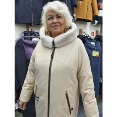 Пальто Karmelstyle, размер 50, крем