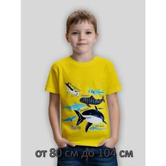 Футболка Базовая коллекция, размер 3, желтый Iv Demaks