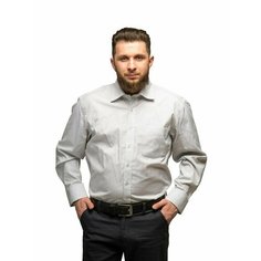 Рубашка Imperator Public 82, размер 41 ворот/50RU/178-186, серый
