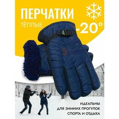 Перчатки для взрослых и детей, размер OneSize, синий темный M Tech Shop