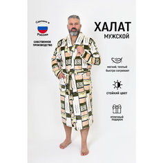 Халат ЛАРИТА, размер 48, хаки, бежевый