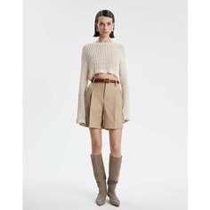 Шорты Gloria Jeans GJ BLACK, размер XS (38-40), бежевый