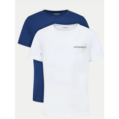 Футболка EMPORIO ARMANI, 2 шт., размер M, белый/синий