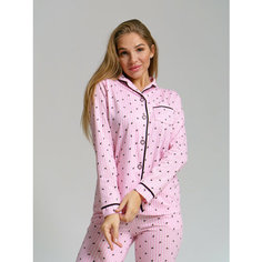Пижама BUY-TEX.RU женская с брюками, размер 50, розовый