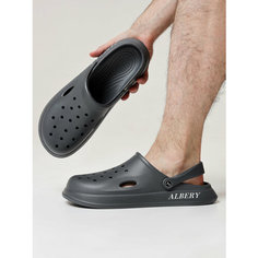 Сабо ALBERY Мужские кроксы ALBERY, размер 45-46, серый