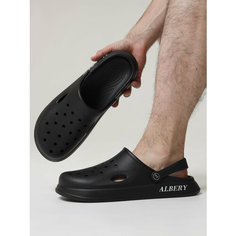 Сабо ALBERY Мужские кроксы ALBERY, размер 41-42, черный