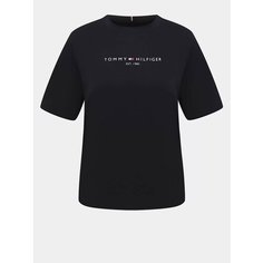 Футболка TOMMY HILFIGER, размер XS, черный