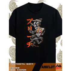 Футболка ANICLOT, размер XS, черный