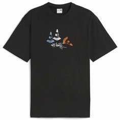 Футболка PUMA DOWNTOWN 180 Graphic Tee, размер L, черный