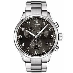 Наручные часы TISSOT, черный/серебристый