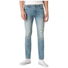 Джинсы зауженные Wrangler, размер W28/L32, голубой