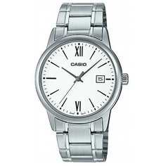 Наручные часы CASIO, белый, серебряный