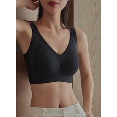 Бюстгальтер, размер 3XL, черный Keri Shop
