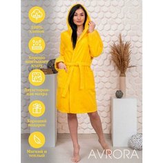 Халат Avrora, размер 48, желтый